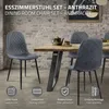 ML-Design Esszimmerstühle 4er Set, Anthrazit, Küchenstuhl Produktbild-Vorschau 3