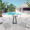 2er Set Klappstuhl Lounge-Sessel Besuchersstuhl PET‌ Produktbild-Vorschau 3