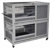 Indoor Kleintierstall Belinda grau 90 x 53 x 95 cm Produktbild-Vorschau 6