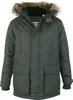 A studio shot of a men's parka jacket. Voir les images du produit