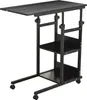 HOMCOM Beistelltisch mit Rollen, 80 x 40 cm, C-f?rmiger Produktbild-Vorschau 1
