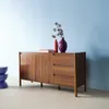 sweeek - Sideboard Holzdekor 2 Türen 3 Schubladen 150 cm - Produktbild-Vorschau 4