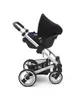 A baby car seat cover on a stroller, isolated on a white background. Náhled obrázku produktu