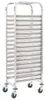vidaXL Vozík na 16 podnosov 38x55x163 cm nerezová oceľ Náhľad obrázku produktu 6