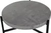 BELIANI Couchtisch Grau Schwarz Betonoptik MDF Tischplatte Produktbild-Vorschau 4