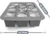 com-four® 2x Eiswürfelform für insgesamt 24 Eiswürfel - Produktbild-Vorschau 6