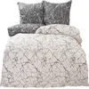 Bettwäsche 100% Baumwolle 135x200 cm Renforce Marmor Produktbild-Vorschau 1