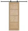 vidaXL Schiebetür ORKDAL Natur 83 x 232 cm Massives Produktbild-Vorschau 4