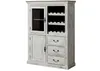 MASSIVMOEBEL24Weinschrank Mango / Akazie 120x45x160 weiß Produktbild-Vorschau 1
