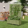 Merax Pflanzkübel mit Spalier und Rollen, Blumenkasten aus Produktbild-Vorschau 1