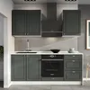 Spülenunterschrank Vicco Fame-Line Grün-Gold Landhaus/Weiß Produktbild-Vorschau 8