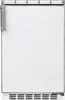A front view of a white under-counter refrigerator. Produktbild-Vorschau