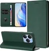 A collage of product images showing a green leather wallet-style phone case for a Blackview Shark 9 5G, with different views and angles. Produktbild-Vorschau