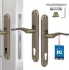 A set of door handles and related hardware, including screws and an Allen key, displayed against a white background. Anteprima dell’immagine prodotto