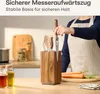 Praknu Messerblock Magnetisch 360° drehbar ohne Messer Produktbild-Vorschau 6