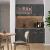 Küchenfront Vicco R-Line Schwarz Beton 39.6 x 70.4 cm Produktbild-Vorschau 3