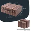 HMF Deko Koffer aus Holz mit Deckel und Ledergriff, Produktbild-Vorschau 5