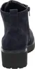 The back view of a dark blue suede boot with a thick black sole. Anteprima dell’immagine prodotto