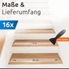 ECENCE 16 Stück Treppenstufen Antirutsch Treppenstufen Produktbild-Vorschau 4