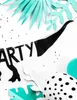 Girlande Dinosaurier Party 20x90cm schwarz Produktbild-Vorschau 5