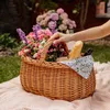 Creative Home Piknikový prútený košík na nákup s uchom a Náhľad obrázku produktu 3