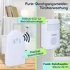 Funk-Durchgangsmelder mit PIR-Sensor, 8m, Batterie. Produktbild-Vorschau 2
