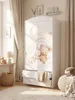 Armadio per bambini grande, bianco, con cassetti e asta Anteprima dell’immagine prodotto 9