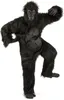 Gorilla Kostüm mit Maske schwarz - Einheitsgröße Produktbild-Vorschau 1