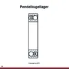 Pendelkugellager 1212 -TVH-C3 ID 60mm AD 110mm Breite22mm Produktbild-Vorschau 4