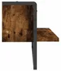 vidaXL Wandregal mit Stange Räuchereiche 65x25x30 cm Produktbild-Vorschau 5