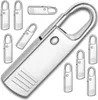 Lot de 10 pendentifs en métal argenté pour curseurs de Voir les images du produit 1
