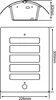 Lampada da parete per esterni Brilliant Todd Bew IP44 E27 Anteprima dell’immagine prodotto 3