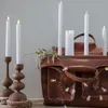 LED Stabkerze M-Twinkle - Echtwachs - mechanische Flamme - H: 40cm - Timer - weiß - 2er Set Podgląd zdjęcia produktu