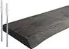 Scaffale da parete Relaxdays, bordo naturale, L x P x A: Anteprima dell’immagine prodotto 1