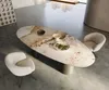 DELIFE Esstisch Edge Oval 280x130 Keramik Minas Melange Produktbild-Vorschau 1