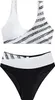 ASKSA Damen Bikini Set Push Up Zweiteiliger Streifen High Produktbild-Vorschau 2