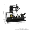 3 v 1 Mini soustruh Vrtací frézka DIY Tool Bench Lathe Náhled obrázku produktu 12