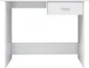 A white desk with a single drawer, shown from the front. Náhľad obrázku produktu