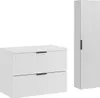 Piano Bagno Bianco Opaco 80 Cm Moderno Mdf Per Lavabo Anteprima dell’immagine prodotto 2
