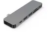 HYPER GN21D-GRAY Laptop-Dock/Port-Replikator Grau Produktbild-Vorschau 1
