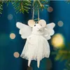 Weißer Engelmaus Filz Weihnachthänger - Sass & Belle Produktbild-Vorschau 2