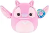 A pink plush toy with large eyes and ears, sitting on a white background. Voir les images du produit