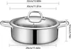 Shabu Hot Pot - Yin-Yang Topf - 304 Edelstahl - 32 cm - Produktbild-Vorschau 3