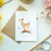 Mr. & Mrs. Panda Grußkarte Lama Regenbogen - Weiß - Produktbild-Vorschau 2