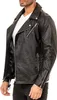 Reichstadt Herren Slim Fit Echtlederjacke Silver Zipper Produktbild-Vorschau 3