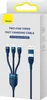 Baseus Flash Series USB cable 3in1 100W 1,2m blue Náhled obrázku produktu 5