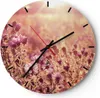 Wanduhr - Rund - Glasuhr - Wiese Blumen Sonne - 40x40cm - Produktbild-Vorschau 1