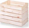 A light-colored wooden crate is shown against a white background. Produktbild-Vorschau