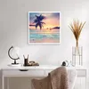 Poster - Poster ohne Rahmen - Meer Strand Palme - 60x60 cm Produktbild-Vorschau 5