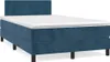 vidaXL Boxspringbett mit Matratze Dunkelblau 120x200 cm Produktbild-Vorschau 1
